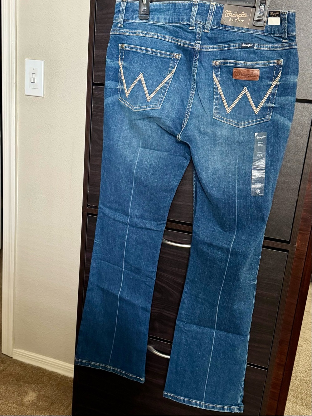 Wrangler Retro Women's Medium Rise Blue Bootcut Denim Jeans 13x32